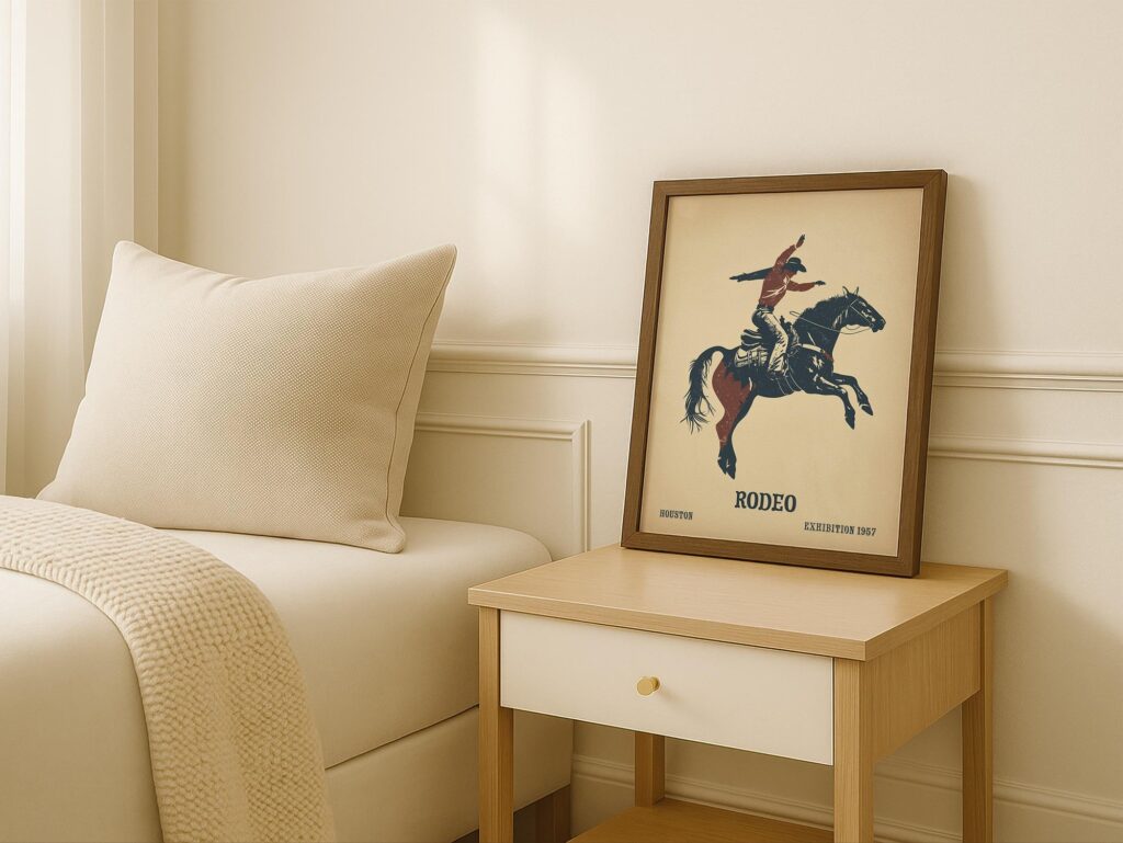 Rodeo Cowboy Art Print