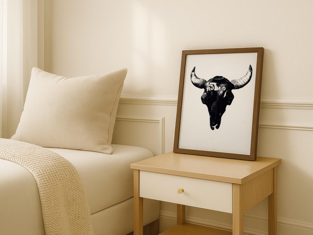 Rodeo Skull Print