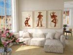 Rust Cowgirl Set of 3 Prints