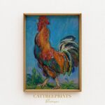 Rustic Rooster Art Print