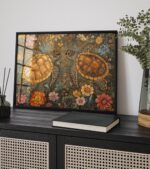 Sea Turtle Botanical Wall Art