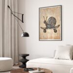 Skateboard Snail Print
