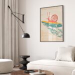 Snail Surf Print