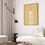 Soccer Zebra Nursery Print