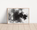 Sumi-e Ink Landscape Print