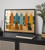 Surf Dog Art Print
