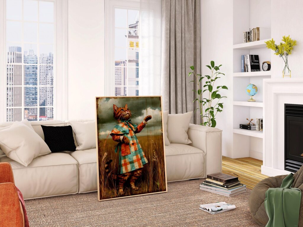 Tabby Cat Print