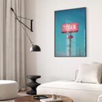Texas Pink Sign Wall Art