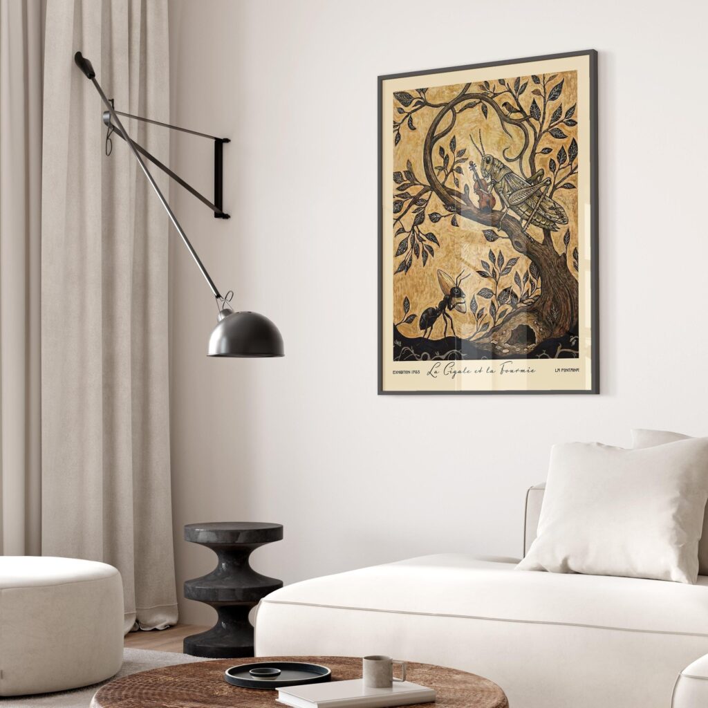 The Cicada and the Ant Art Print