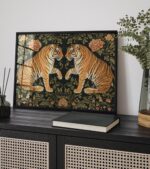 Tiger Floral Art Print
