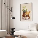Tortoise Turtle Botanical Print