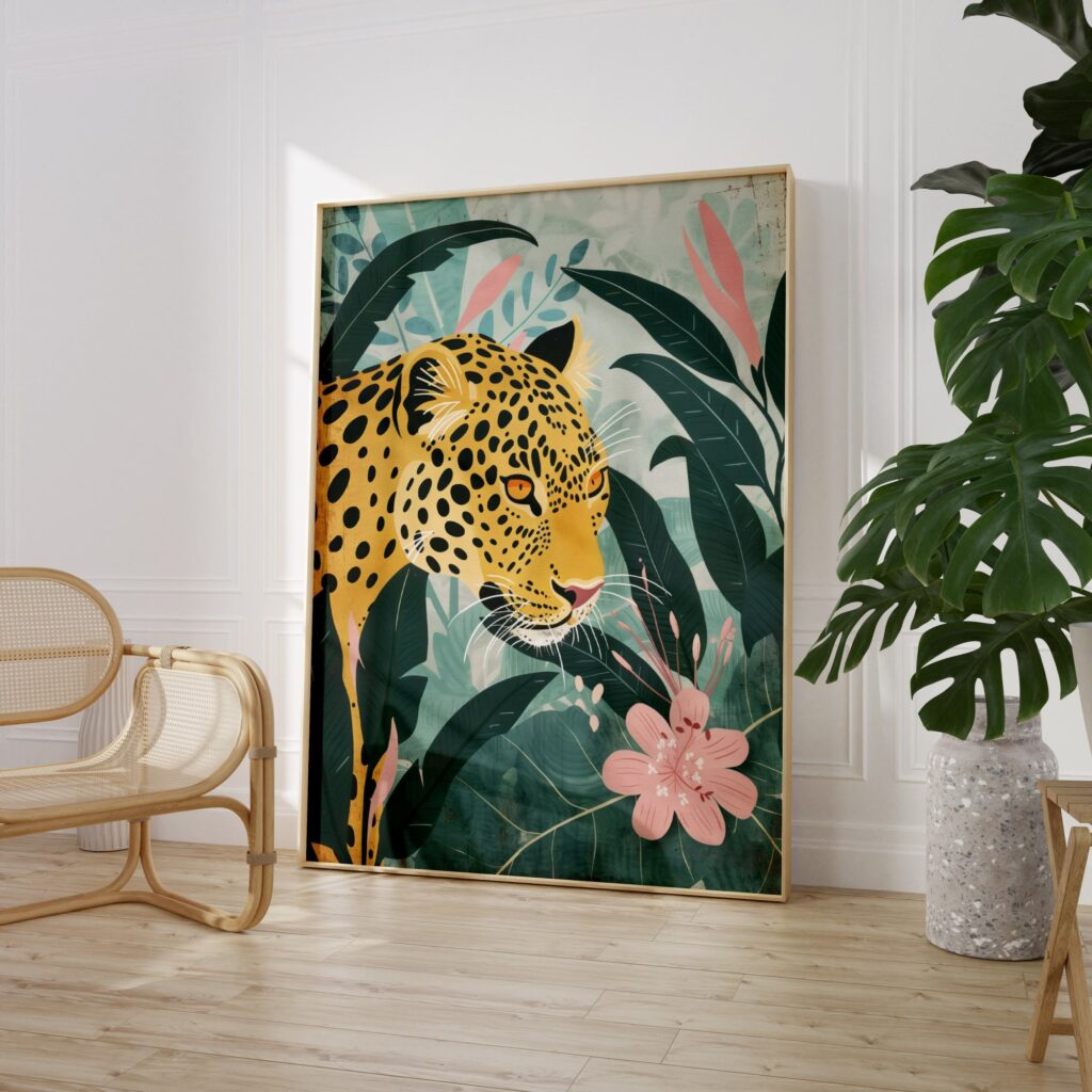 Tropical Leopard Print