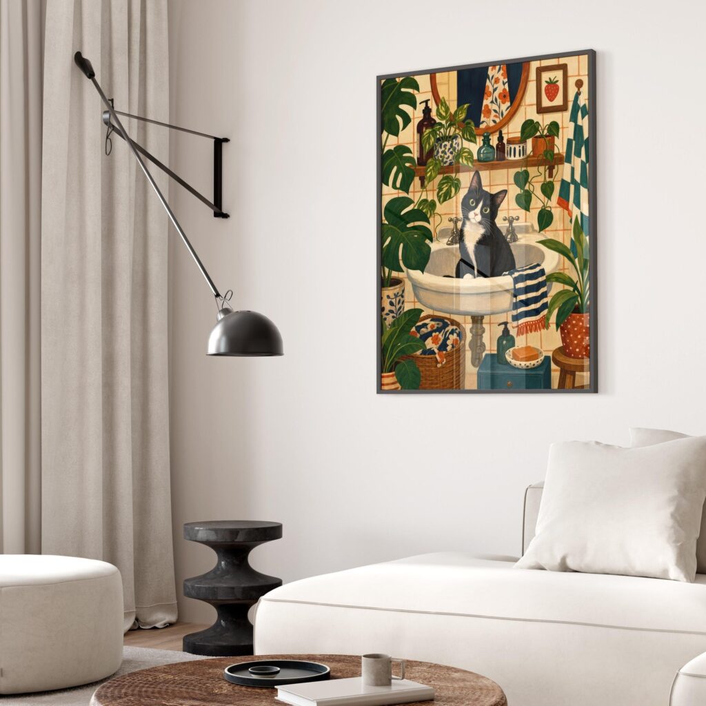 Tuxedo Cat Print