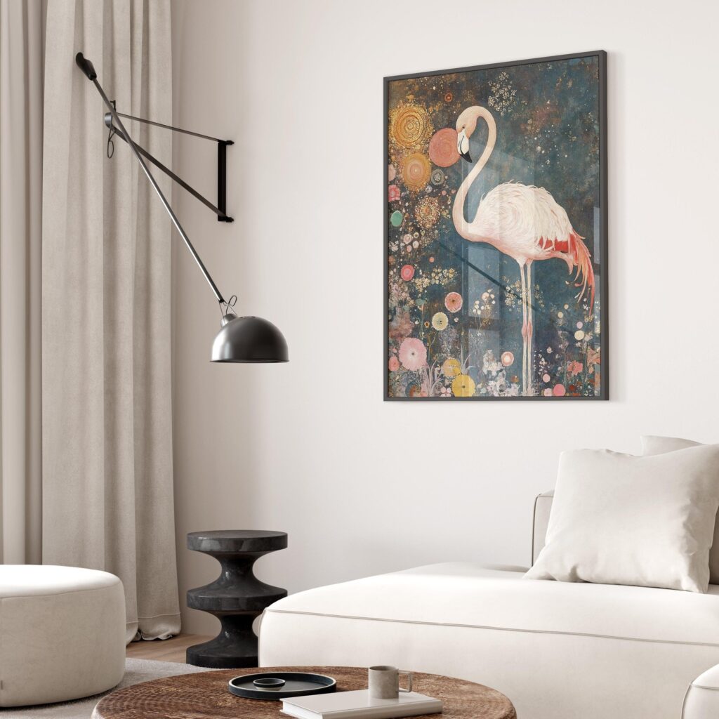 Vintage Flamingo Art Print