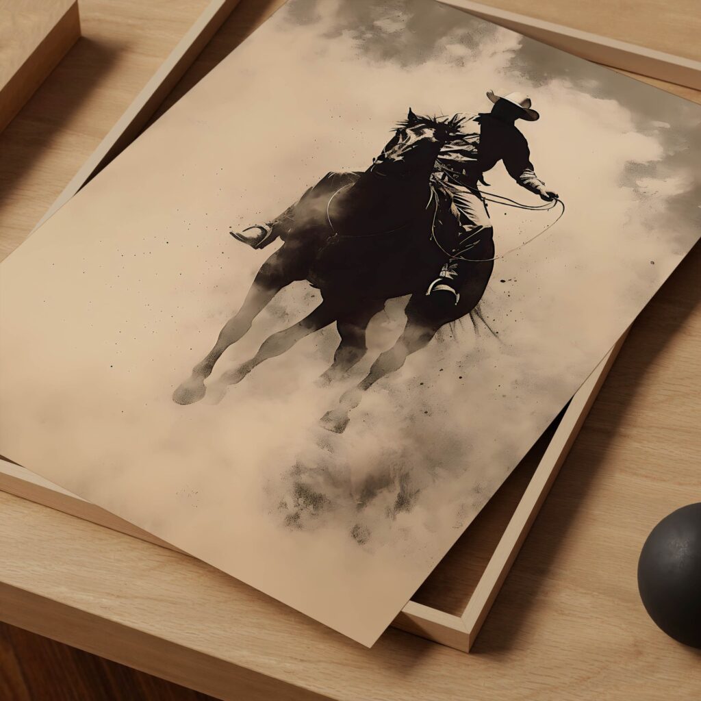 Vintage Rodeo Prints Set