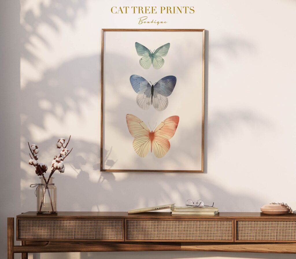 Watercolor Butterfly Print