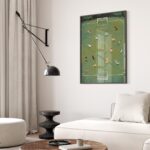 Whimsical Soccer Dog Art Print