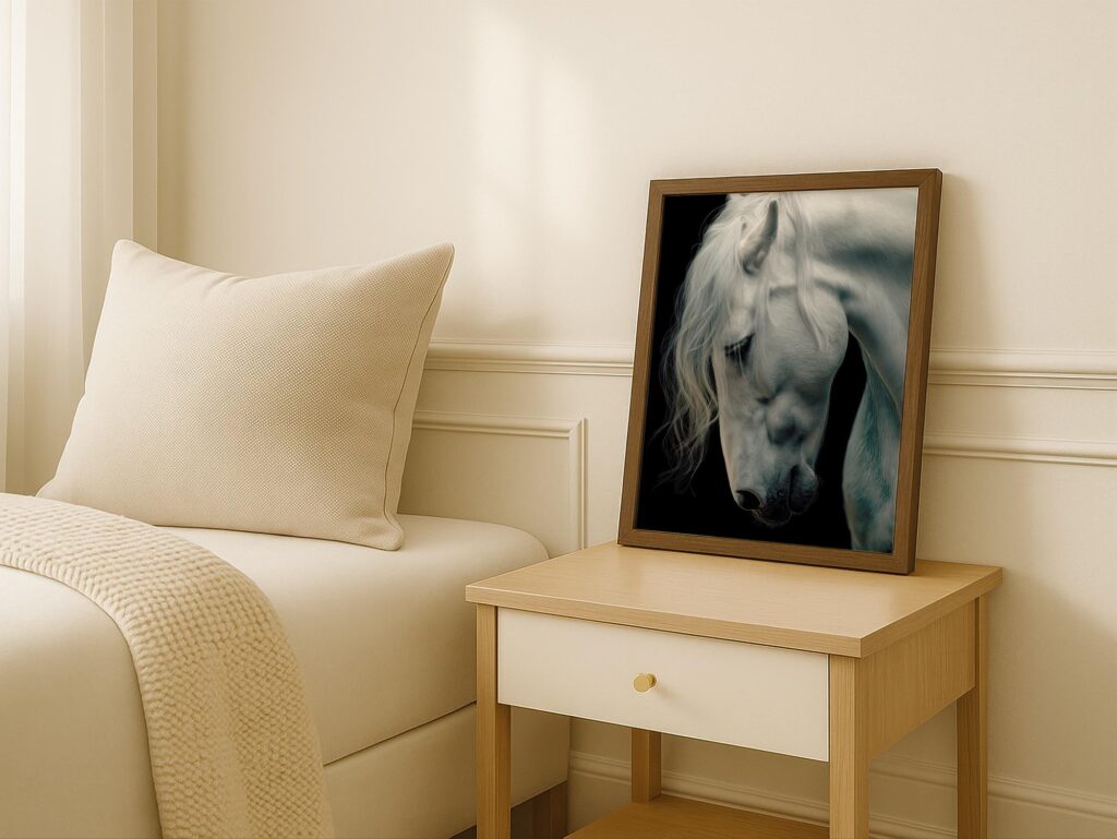 White Horse Western Wall Art