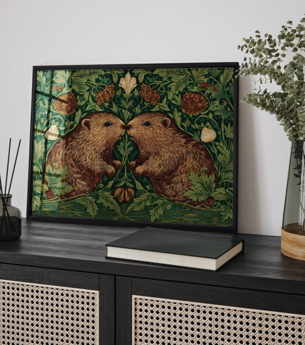 William Morris Beavers Botanical Art Print