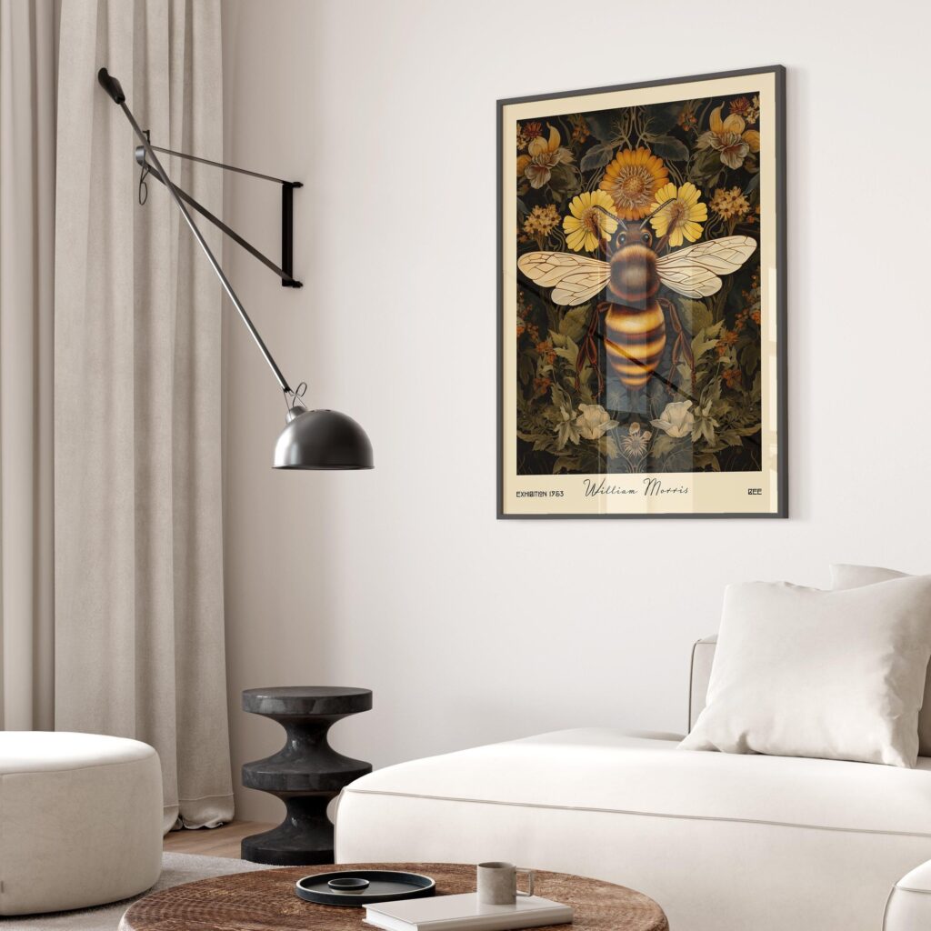 William Morris Bee Art Print