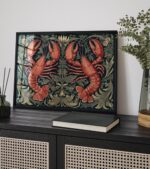 William Morris Botanical Lobster Print