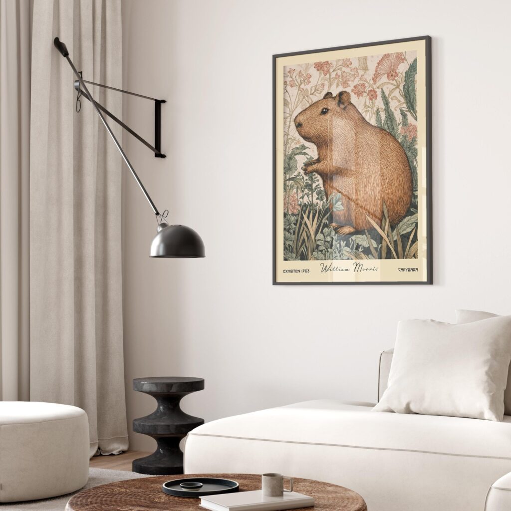 William Morris Capybara Art Print