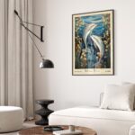 William Morris Dolphins Art Print