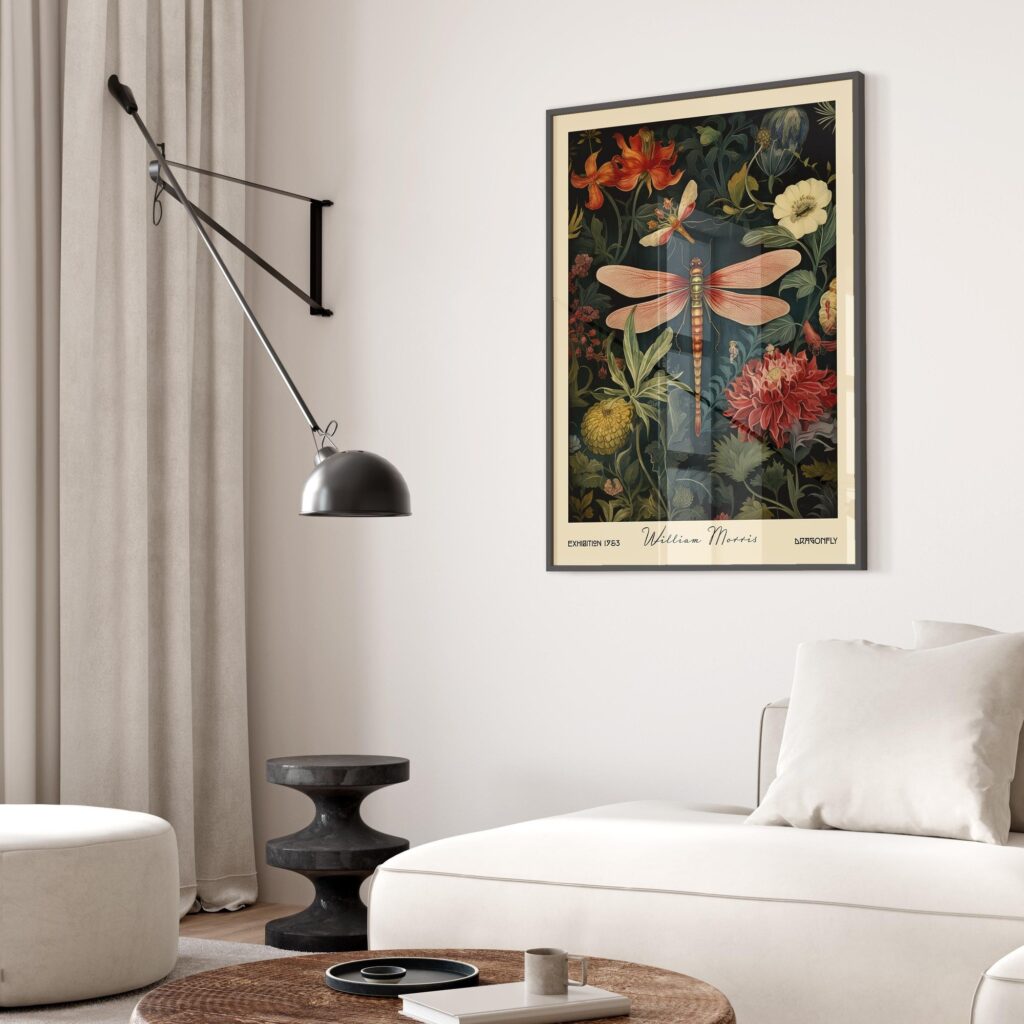 William Morris Dragonfly Print