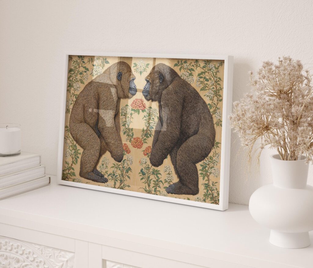 William Morris Gorillas Wall Art