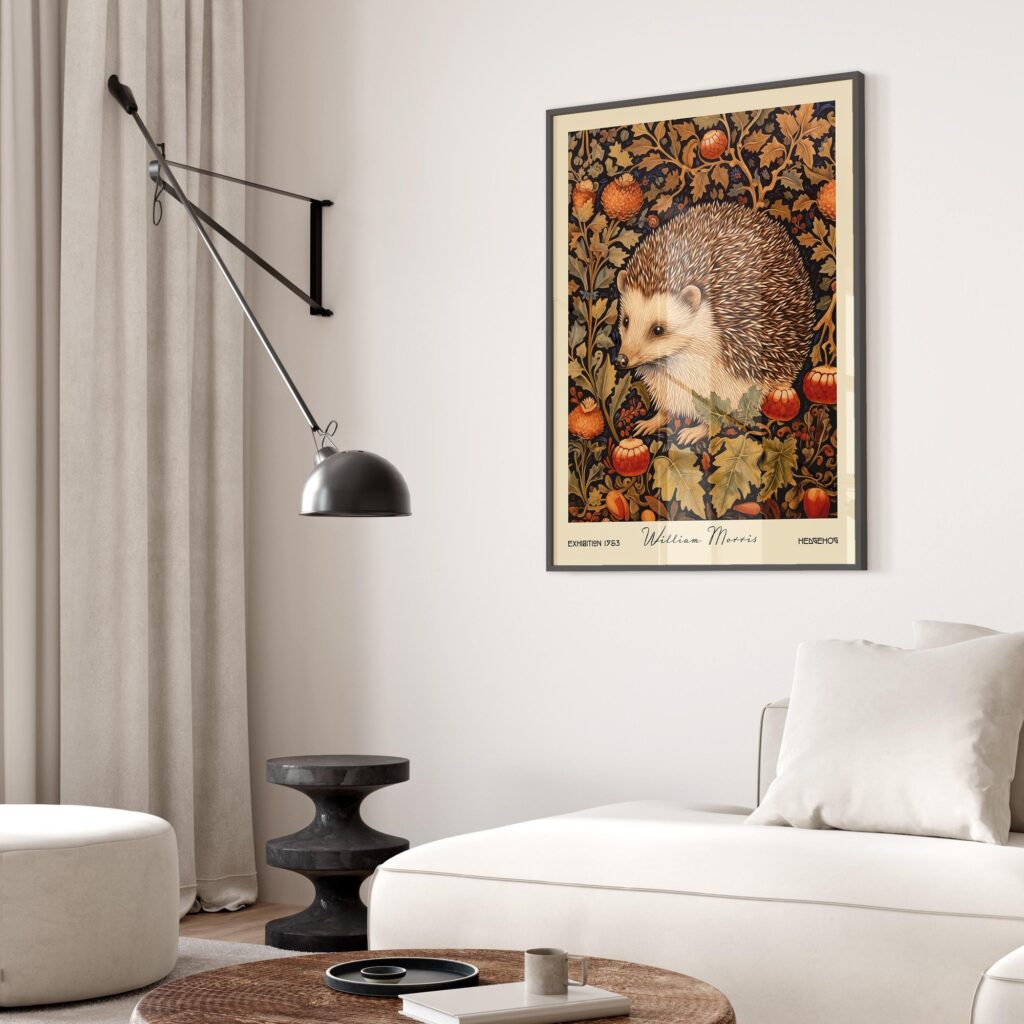 William Morris Hedgehog Print