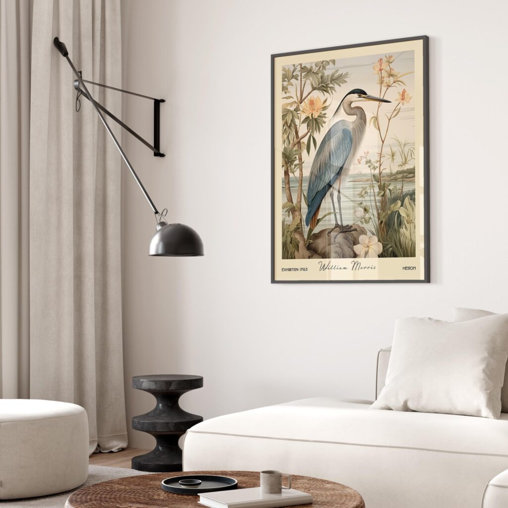 William Morris Heron Art Print