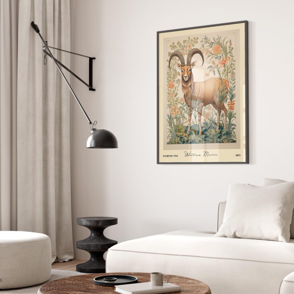 William Morris Ibex Art Print