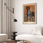 William Morris Inspired Labrador Art Print