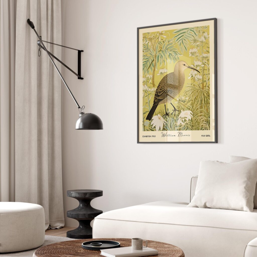 William Morris Kiwi Bird Art Print