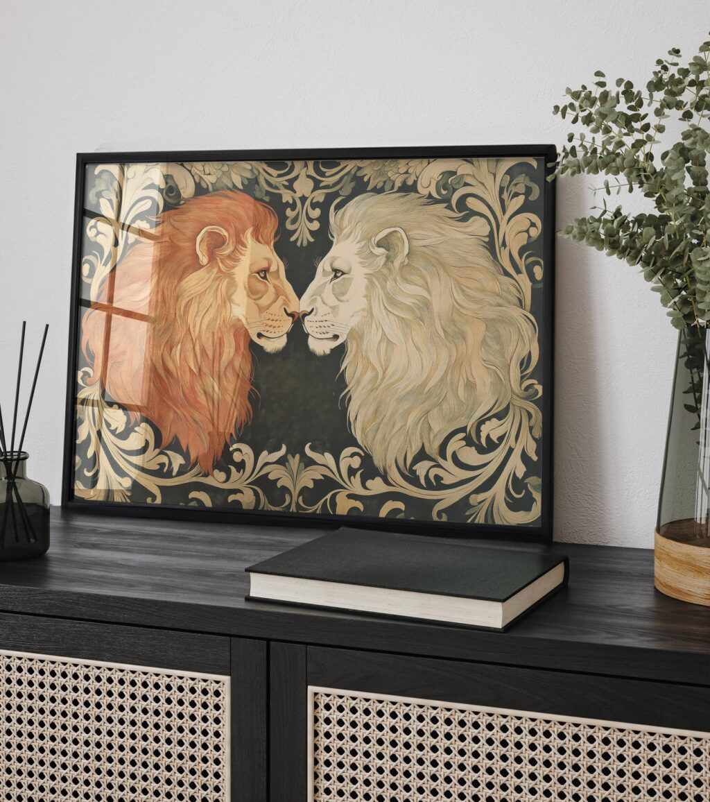 William Morris Lion Art Print