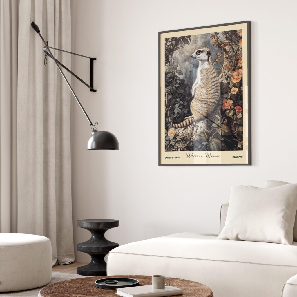 William Morris Meerkat Art Print