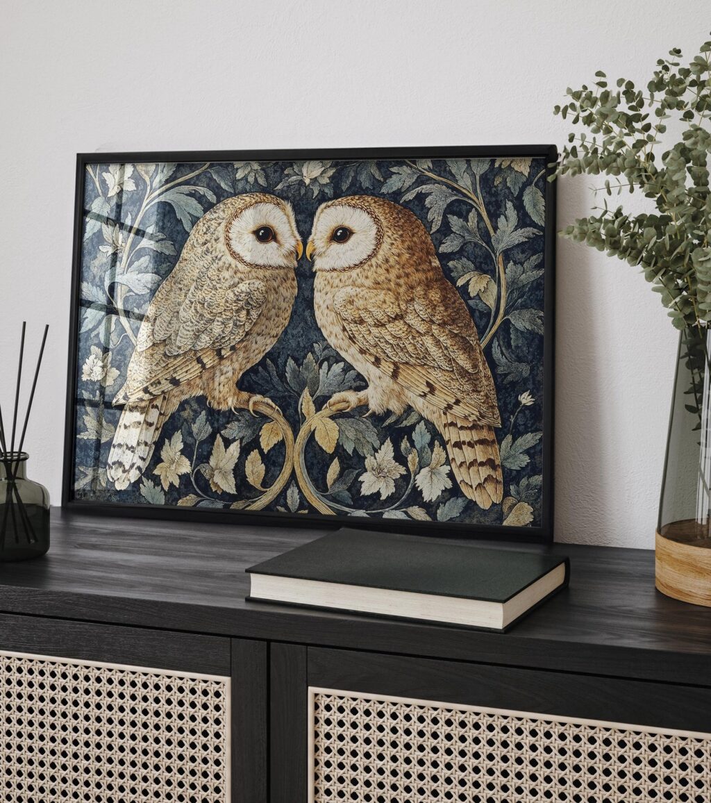William Morris Owl Art Print