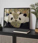William Morris Panda Botanical Print
