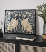 William Morris Pug Wall Art