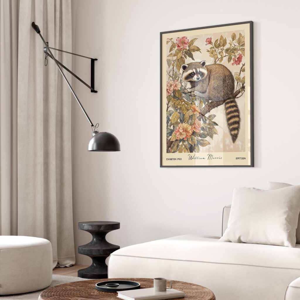 William Morris Raccoon Print