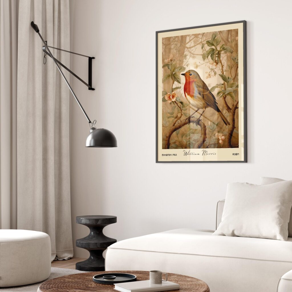 William Morris Robin Print
