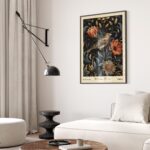 William Morris Sparrow Floral Wall Art