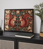 William Morris Squirrel Botanical Wall Art Print