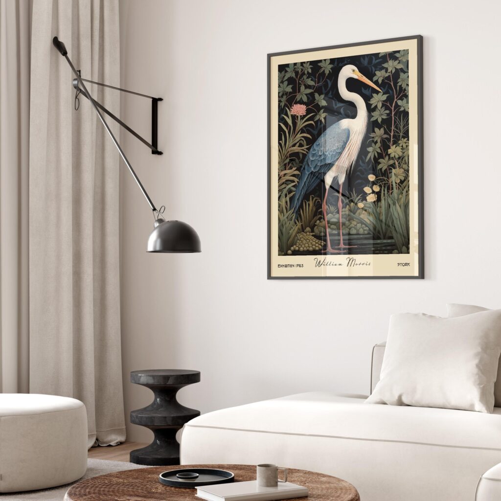 William Morris Stork Print