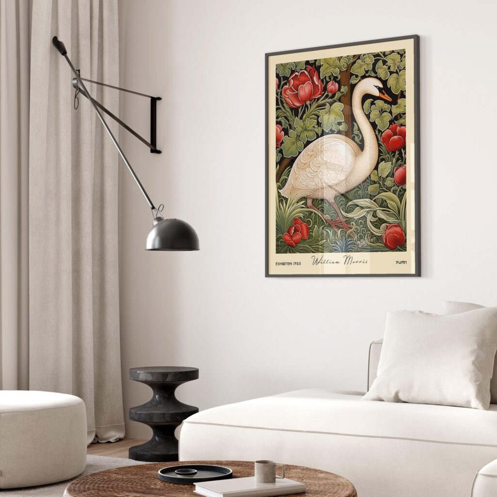 William Morris Swan Art Print