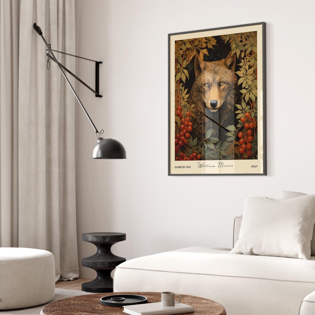 William Morris Wolf Art Print