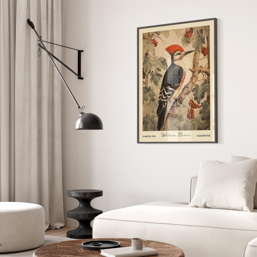 William Morris Woodpecker Print