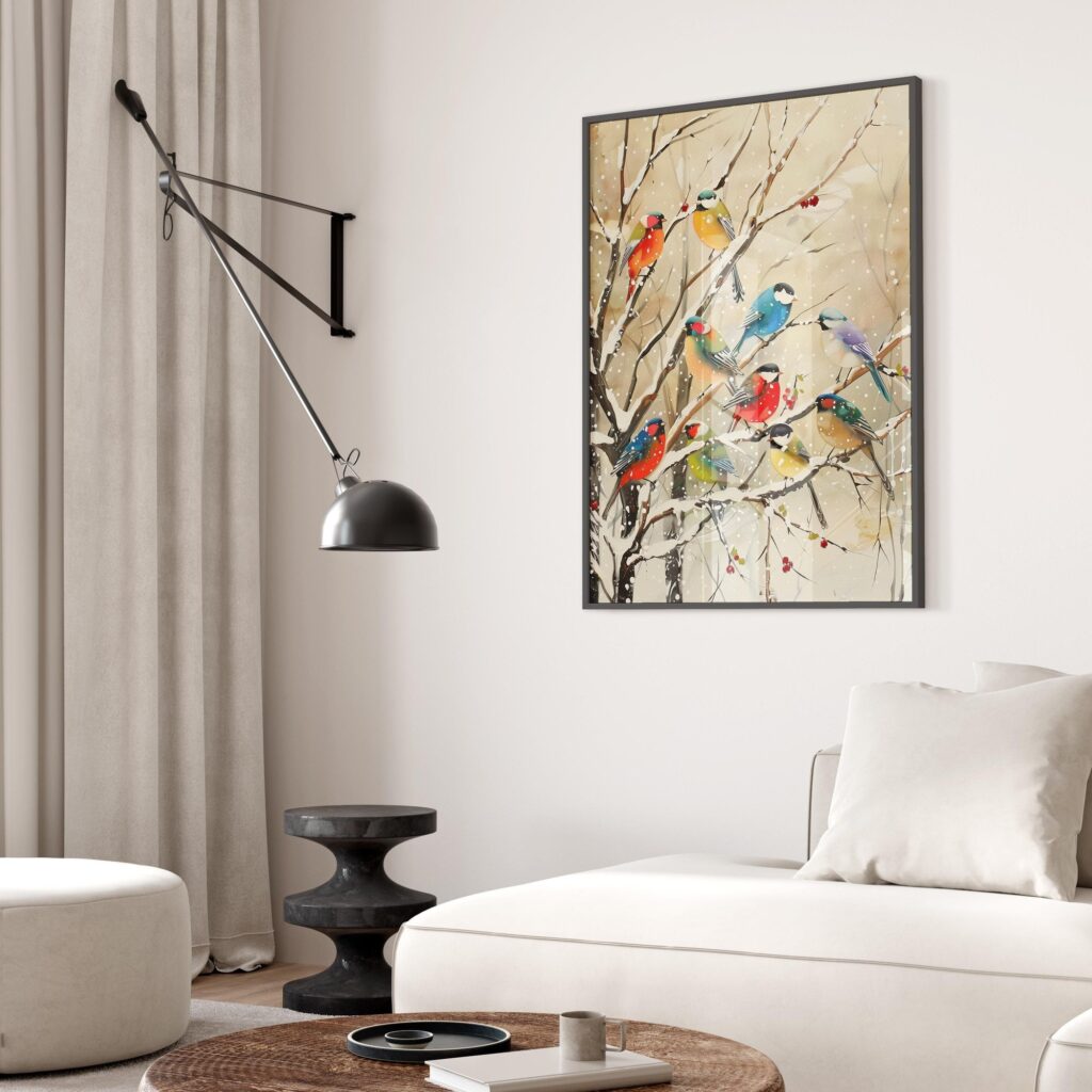 Winter Birds Wall Art