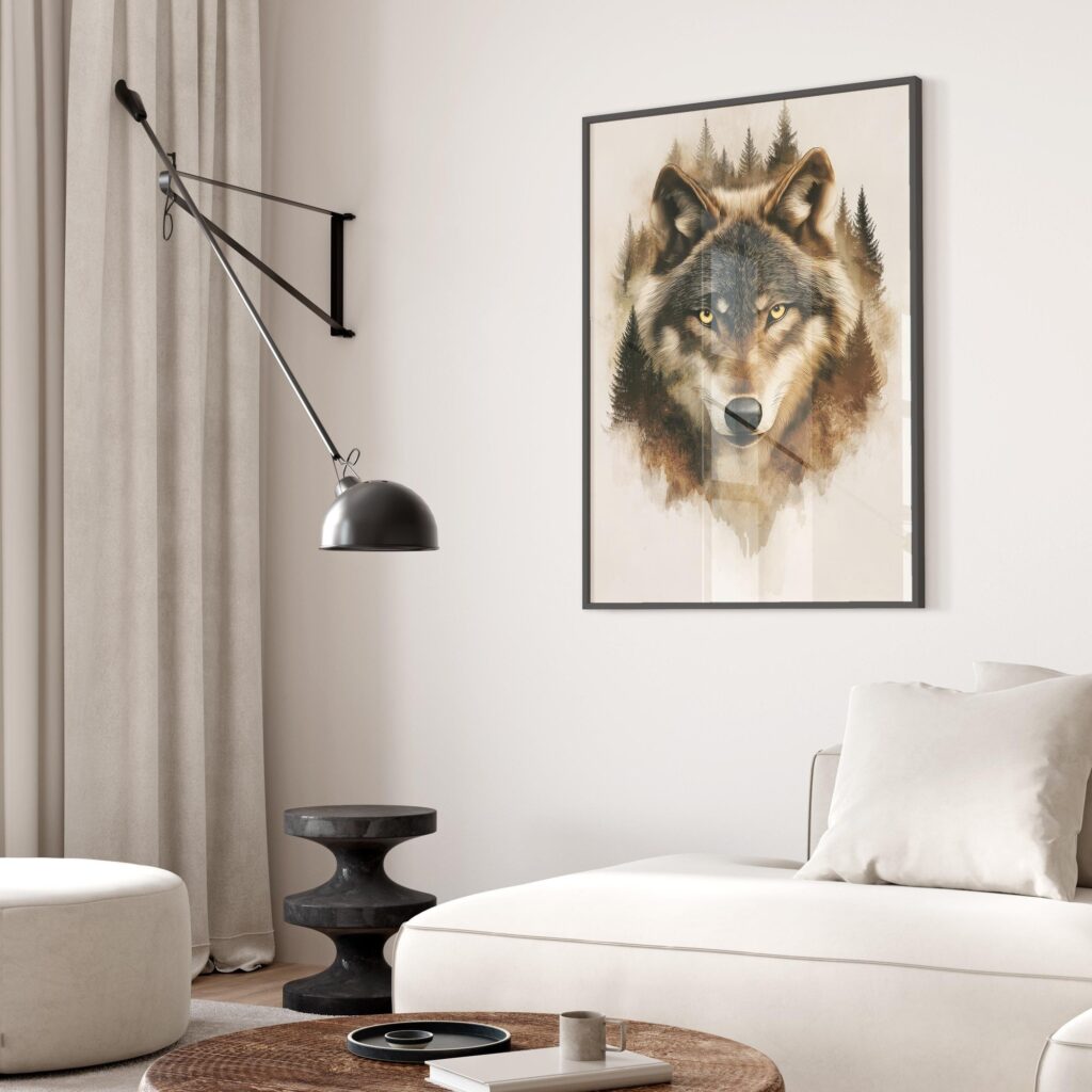 Wolf Forest Animal Wall Art