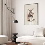 Yak Bathroom Art Print